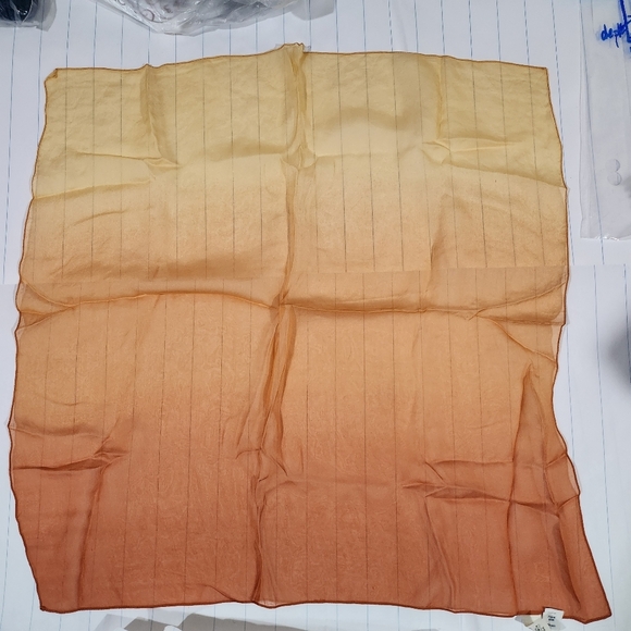 5 pcs Sheer silk Scarf ELLE Paris, Gap and Japanese silk square silk scarves - Picture 13 of 16